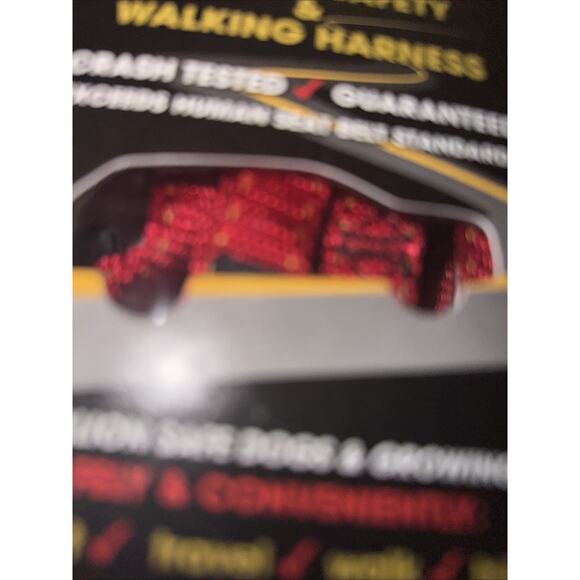 Ruff Rider Canine Dog Vehicle Restraint Multi Use Harness RED XXSM 5-7 lbs New - Picture 3 of 5